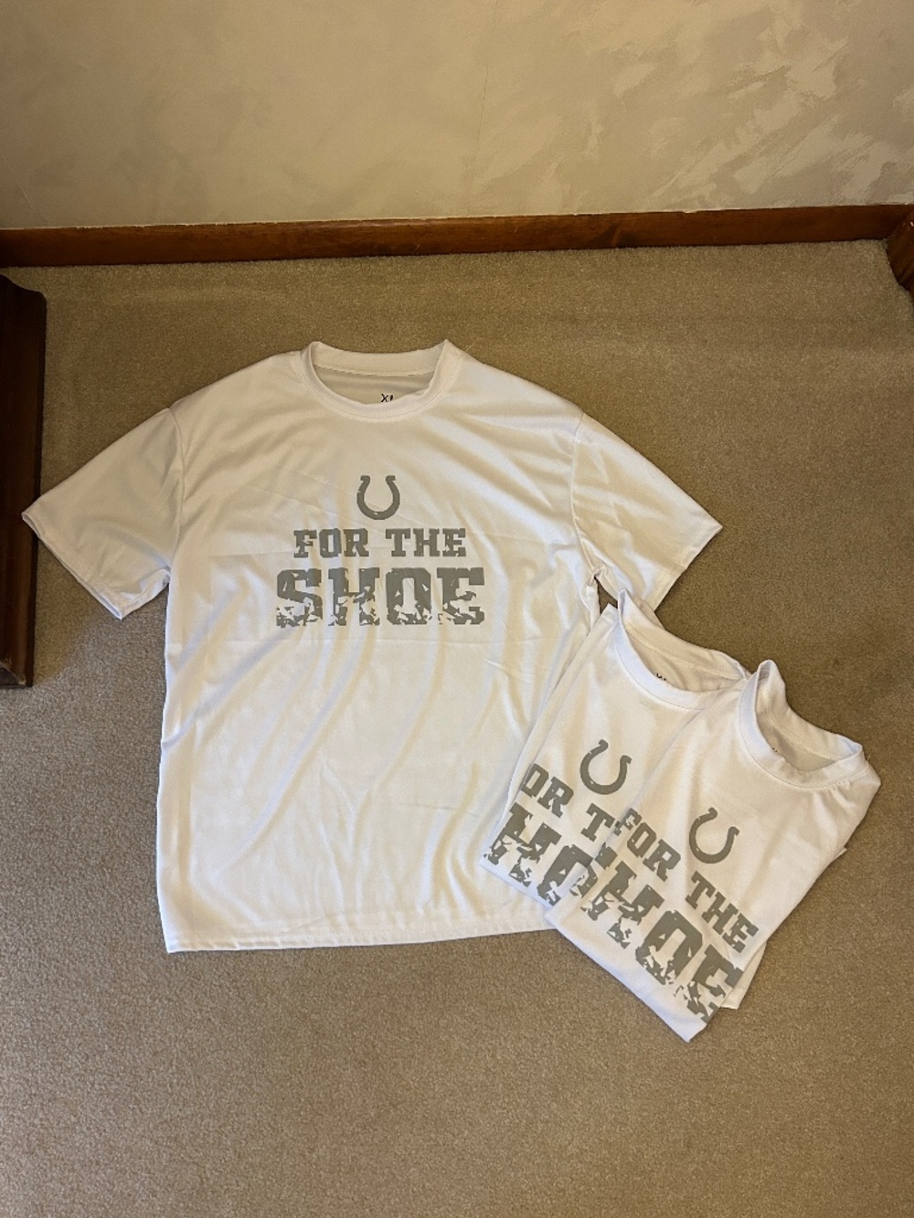 Set of 3 Indianapolis Colts men XL tee shirts